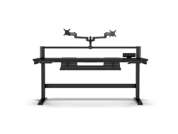 Corsair PLATFORM:6 ELEVATE, Rett, Rektangulær form, Tre, Aluminium, Stål, Laminat, Sort Sort