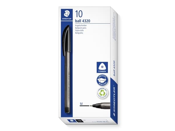 Staedtler ball 4320 M, Sort, 1 stykker