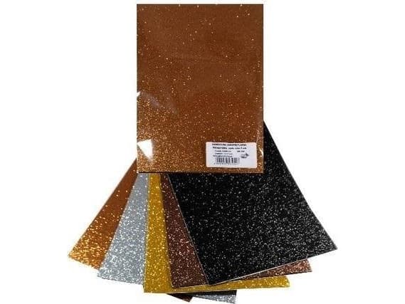 Vaahtomuovimikrogumi glitter itseliimautuva 20x30cm 5 ar