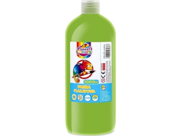 Plakatmaling lysegrønn 1000ml