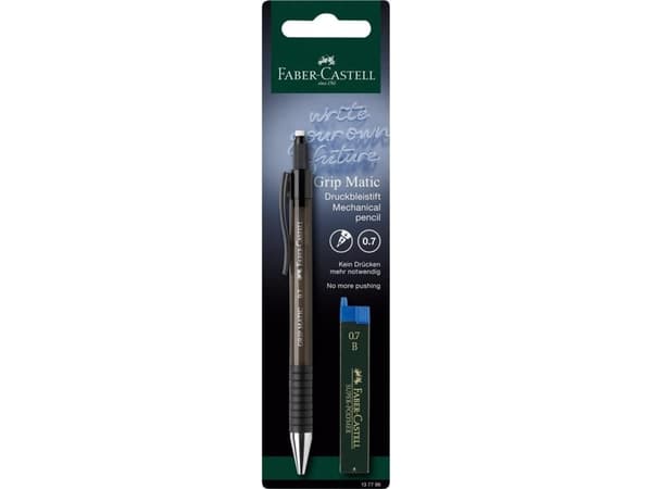 Faber-Castell 13779, Musta, Kierrätysmuovi, 0,7 mm, pyöreä, kääntyvä, 1 kpl