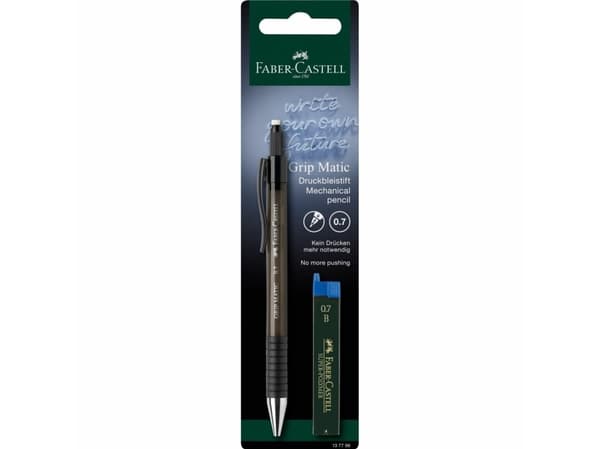 Faber-Castell 13779, Musta, Kierrätysmuovi, 0,7 mm, pyöreä, kääntyvä, 1 kpl