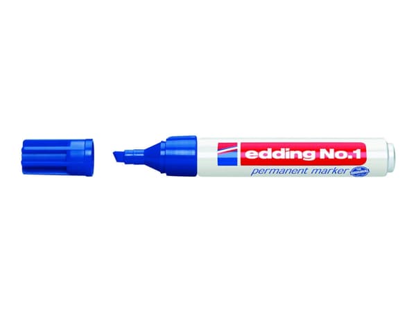 edding No.1 - Markør - permanent - blå - 1-5 mm