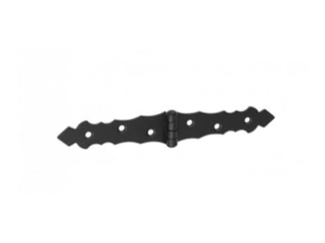 Domax Gate Hinge Dec Zof75 75X35x130x2.0 Black