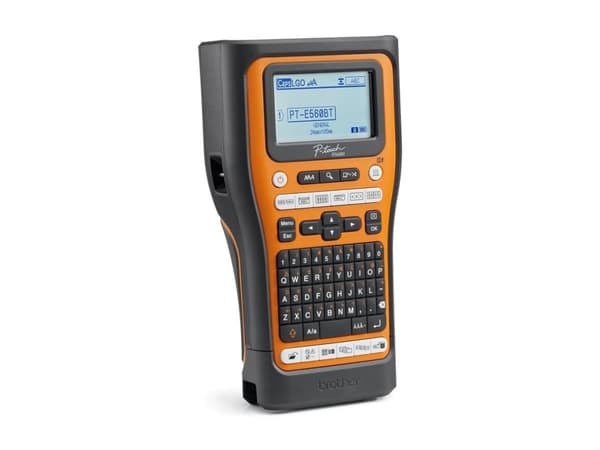 Brother P-Touch PT-E560BTSP - Etikettskrivare - svartvit - termisk överföring - Rulle (2,4 cm) - 180 dpi - upp till 30 mm/sek - USB 3.0, Bluetooth 5.