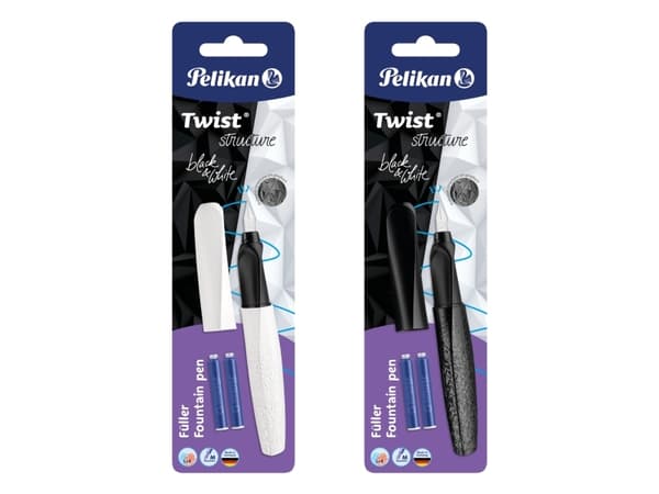 Pelikan 824637, Blandade färger, Påfyllning med bläckpatronssystem, Blå, Återvunnen plast, Rostfritt stål, Medium
