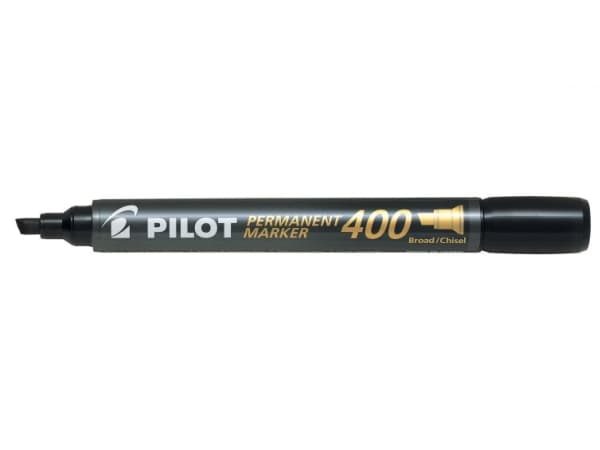 Pilot 400, Sort, Meisel tupp, Sort, Metall, Kraftig, 4,5 mm