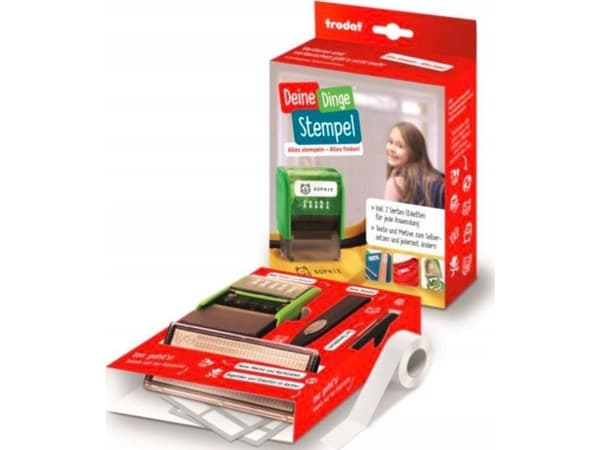 trodat automatisk textstämpelmaskin "Deine Dinge Stempel", grön - för marknaden: D / L / A / CH - 1 stycke (150529)