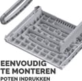 Miniatyrbillede 2 af 8: Fellowes Breyta Fodstøtte - Hvid