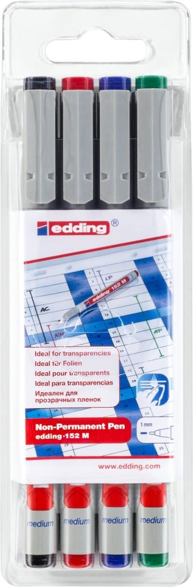 edding OHP markør 4-152-4 VE4 (4-152-4)