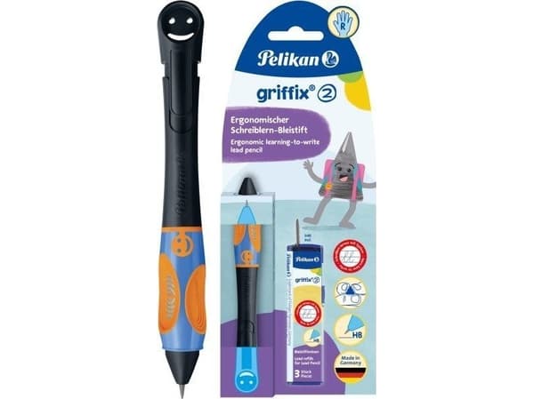 Pelikan griffix, Sort, Plast, Mørkegrå, HB, 1 stykker, Tyskland