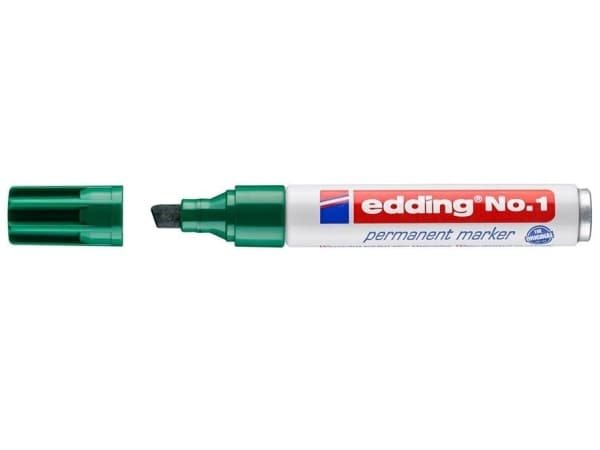 edding No.1 - Markering - permanent - grön - 1-5 mm