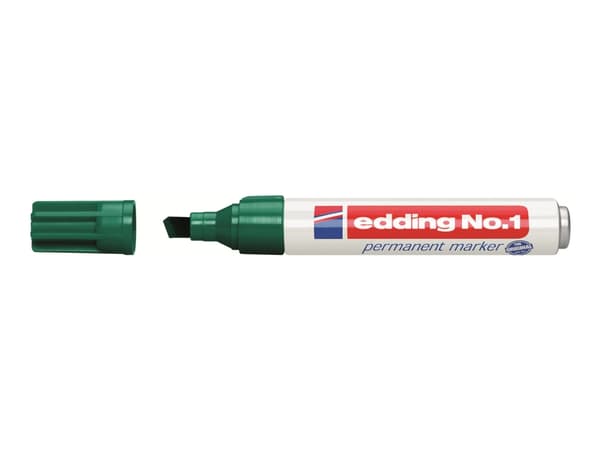 edding No.1 - Markering - permanent - grön - 1-5 mm