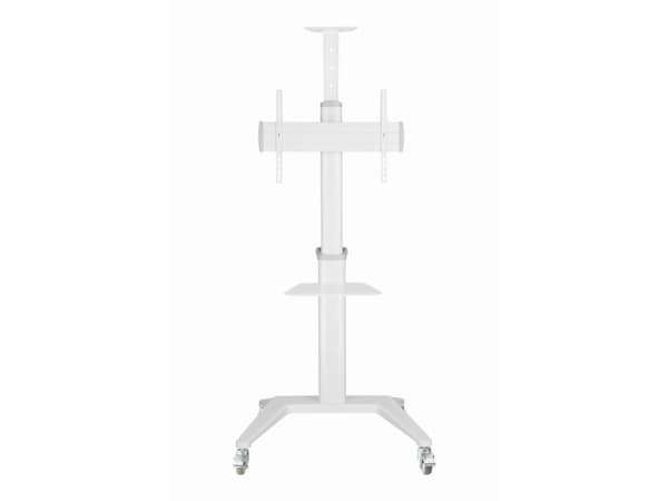Gembird - Vogn - for TV - with caster wheels - aluminium - hvit - skjermstørrelse: 37"-70"