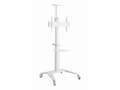 Miniatyrbilde 2 av 5: Gembird - Vogn - for TV - with caster wheels - aluminium - hvit - skjermstørrelse: 37"-70"