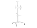 Miniatyrbilde 1 av 5: Gembird - Vogn - for TV - with caster wheels - aluminium - hvit - skjermstørrelse: 37"-70"