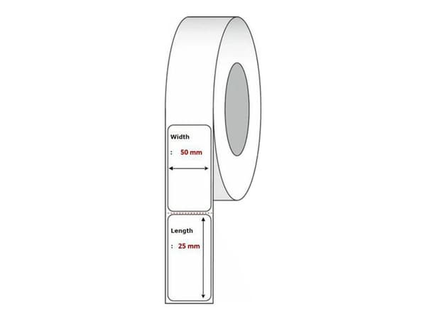 Capture - Permanet adhesiv - hvit - 50 x 25 mm 7200 etikett(er) (16 rull(er) x 450) merkelapper
