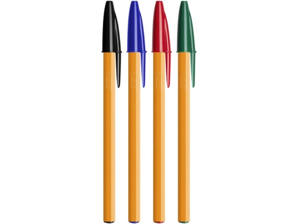 BIC Orange - Kulspetspenna - blå - oljebaserat bläck - 0.8 mm - fin (paket om 20)