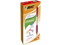 Miniatyrbild 3 av 5: BIC Atlantis Classic, Klämma, Indragbar kulspetspenna med vridfunktion, Röd, 12 styck, Medium