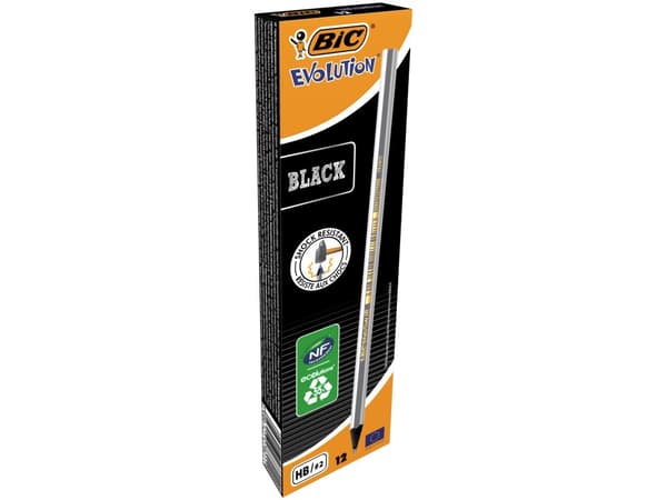 BIC ECOlutions EVOLUTION BLACK - Penna - grafit - HB (paket om 12)