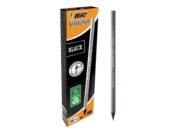 BIC ECOlutions EVOLUTION BLACK - Penna - grafit - HB (paket om 12)