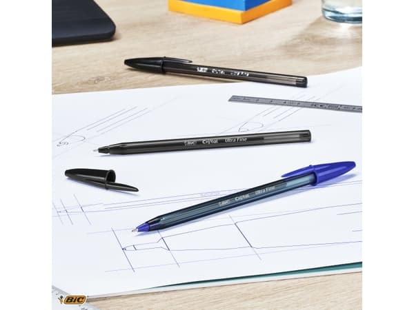 BIC Cristal Exact - Kulspetspenna - blå - 0.7 mm (paket om 20)