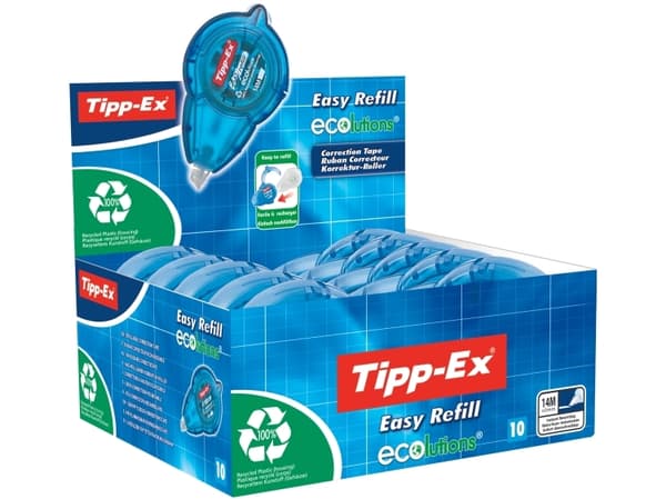 Tipp-Ex Easy Refill ECOlutions Rettetape - 14 m x 5 mm, 10 stk. i Kartonæske - (10 stk.)