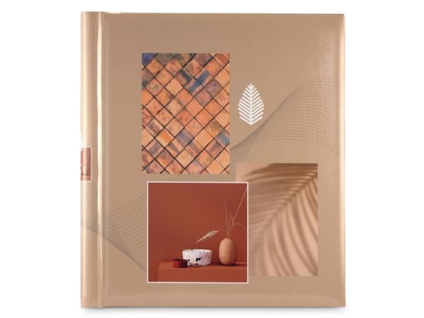Hama Singo II, Brun, 40 ark, 10 x 15, Spiralbinding, 100 x 150 mm, Hvit