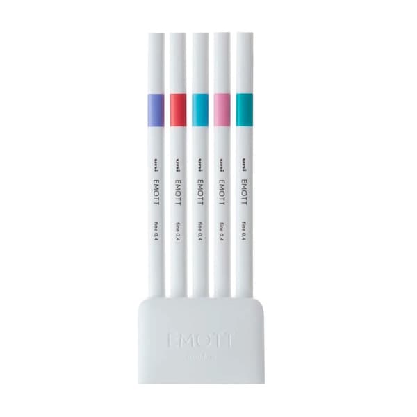 Emott fineliner 5 st ass. litet bord stativ set 5