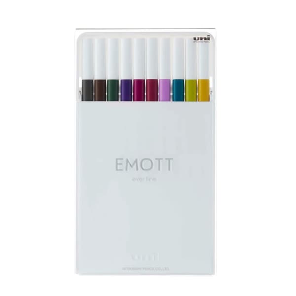 Emott fineliner 10 stk ass. Sæt nr. 3