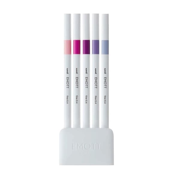 Emott fineliner 5 st ass. litet bord stativ set 7