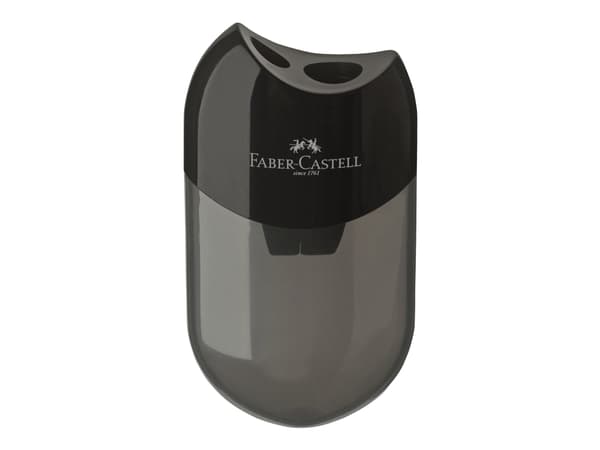 Faber-Castell - vässare - 2 hål - svart