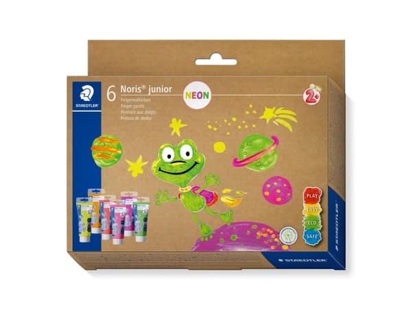 STAEDTLER fingerfärg NJ Neon 6 st fodral