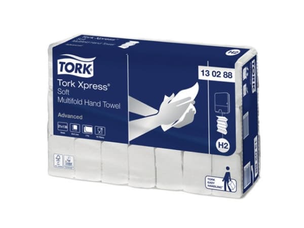 Pappershandduk Tork Xpress Adv 2-lagers 320x213mm 21x136 ark/bricka