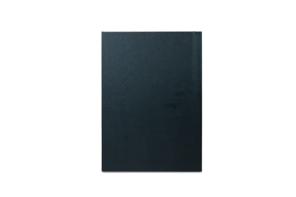 Classic A4 MENU hårdt omslag med klemryg, sort
