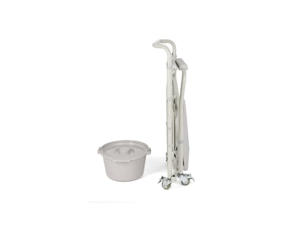 TIMAGO TGR-R KT 023C Toiletstol på hjul sammenklappeligt transportabelt toilet til seniorer