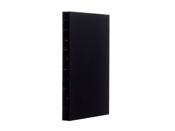 Skissbok A5 LEATHER, ofodrad, bondat läder, svart