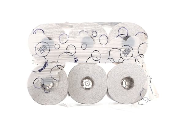 Håndklæderulle, Kimberly-Clark Kleenex, 2-lags, 100m x 19,8cm , Ø15cm, hvid