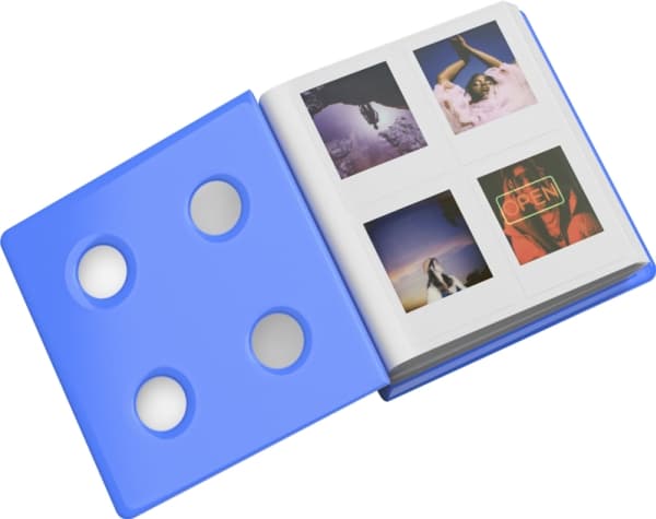 Polaroid Go Large Puffy Album- Blue, Blå, 160 ark, Matt, 148 mm, 49 mm, 156 mm