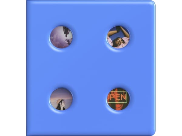 Polaroid Go Large Puffy Album- Blue, Blå, 160 ark, Matt, 148 mm, 49 mm, 156 mm