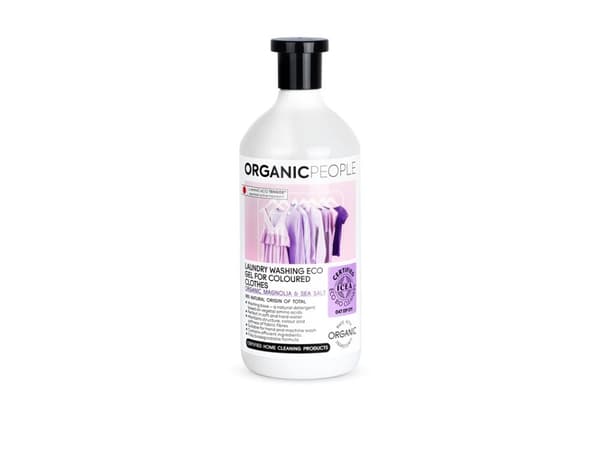 "Organic People" Vaskegelé for fargede klær "Magnolia og havsalt" 200ml