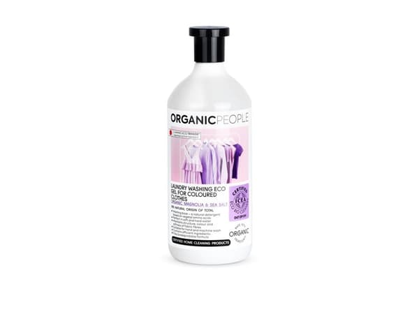 "Organic People" Vaskegelé for fargede klær "Magnolia og havsalt" 200ml