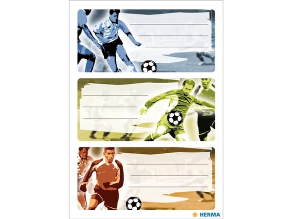 HERMA 5598, Multifärg, Rektangel, Permanent, papper, 9 styck, 3 styck