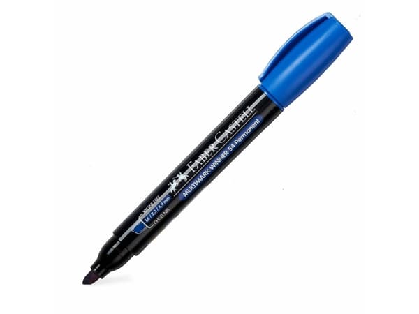 Faber-Castell 157951, Blå, Meisel tupp, Sort, Blå, 1,6 mm, 2,8 mm, 1 stykker