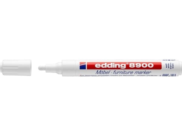Edding 8900, 1 stykker, Projektil spiss, Hvit, Plast, Rund, 1,5 mm
