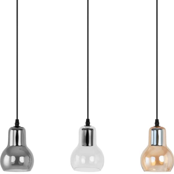 Moderne 3-punkts E27 loftslampe - glasklokker