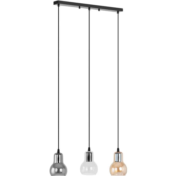 Moderne 3-punkts E27 loftslampe - glasklokker