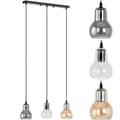 Miniatyrbillede 1 af 3: Moderne 3-punkts E27 loftslampe - glasklokker