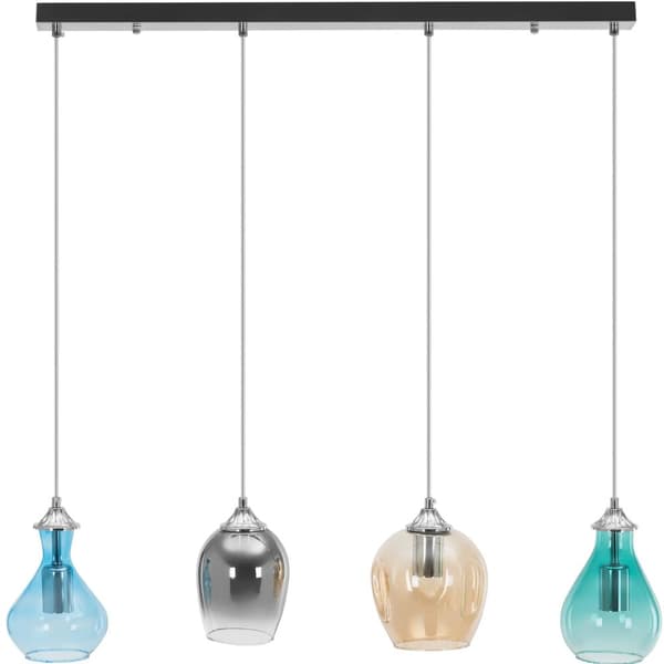 Moderne 4-punkts E27 loftslampe - glasskærme