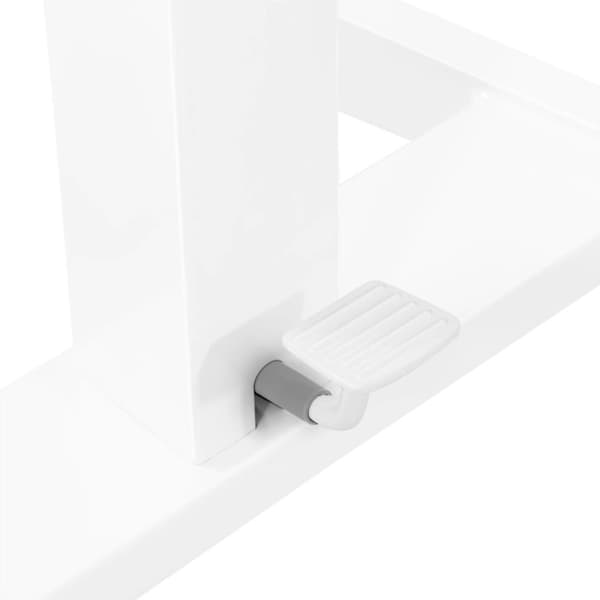 Justerbart vipbart bærbart stativbord på hjul 60 x 52 cm 825 - 1185 mm